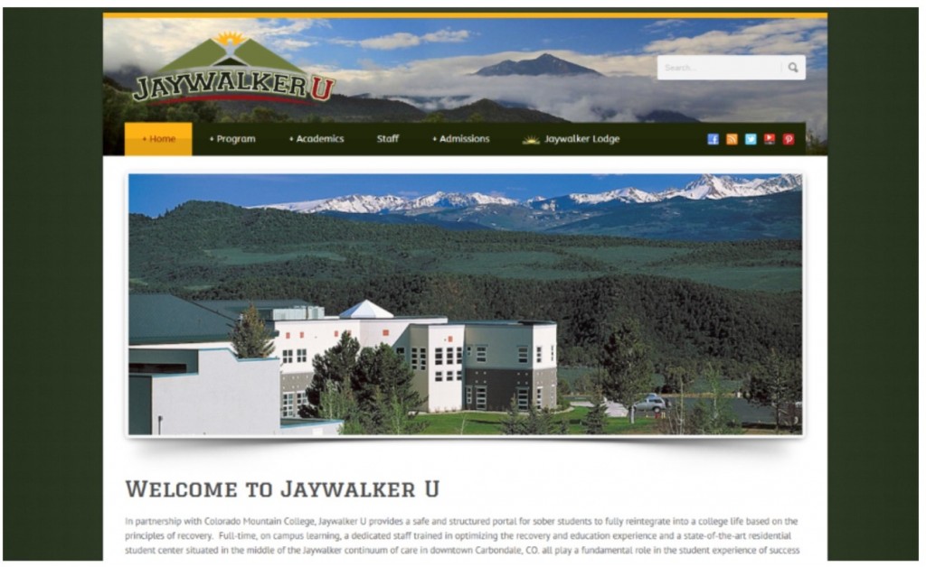 Jaywalker U Webpage screenshot